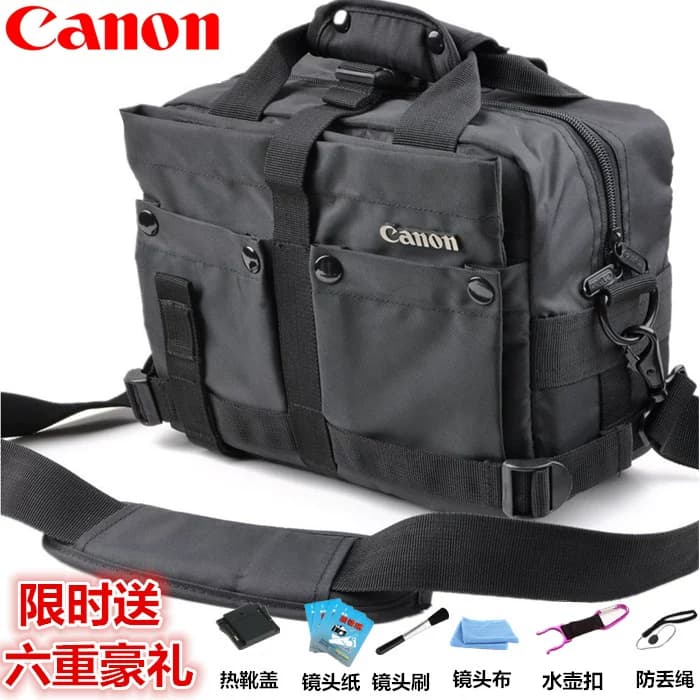 佳能单反相机包适用90d  80d 6d2  5d3 5d4 R50 R6 R8 单肩摄影包