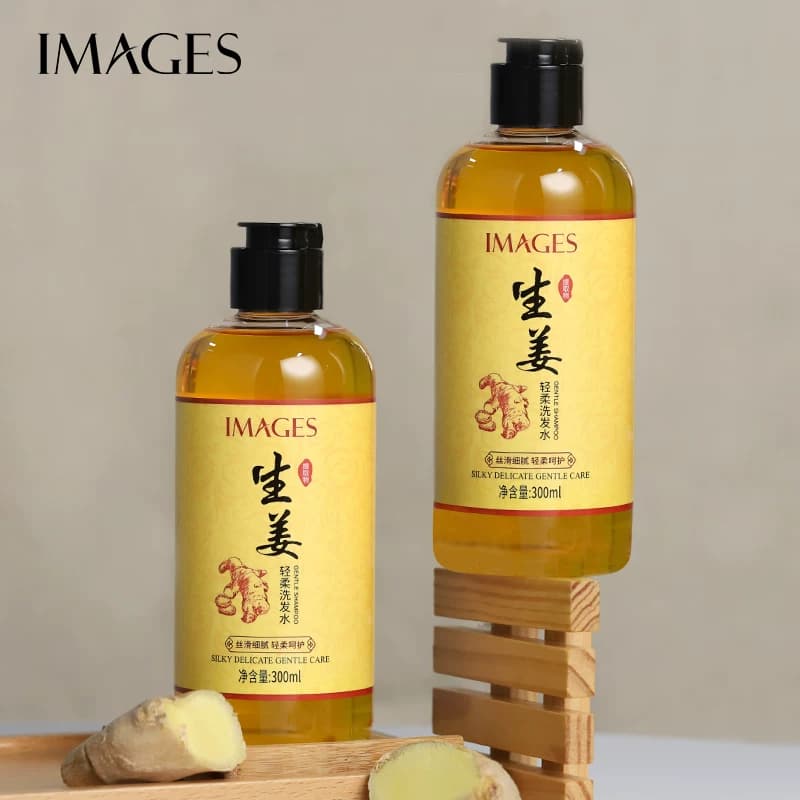 拍1发3！到手3瓶IMAGES生姜洗发水柔顺何首乌洗发露
