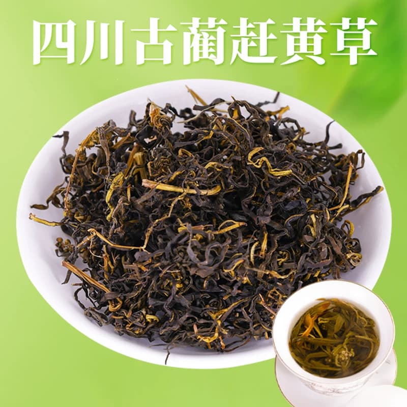 肝苏草四川古蔺赶黄草叶正品中药材基地直发特级乌蒙山非野生茶