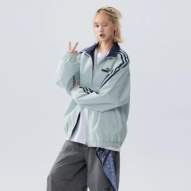 美式N双面穿夹克男情侣棒球服外套春秋季收纳袋休闲宽松潮飞行服