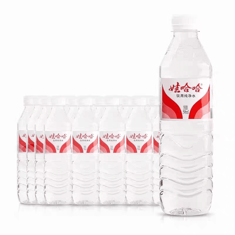 娃哈哈纯净水596ml×24瓶整箱会议接待饮用水瓶装夏日解渴