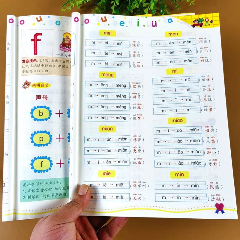 小学汉语拼音拼读训练大全专项练习册声母韵母汉字一年级幼小衔接四声调整体音节认读幼儿园中大班入学准备启蒙学拼音教材全套重点
