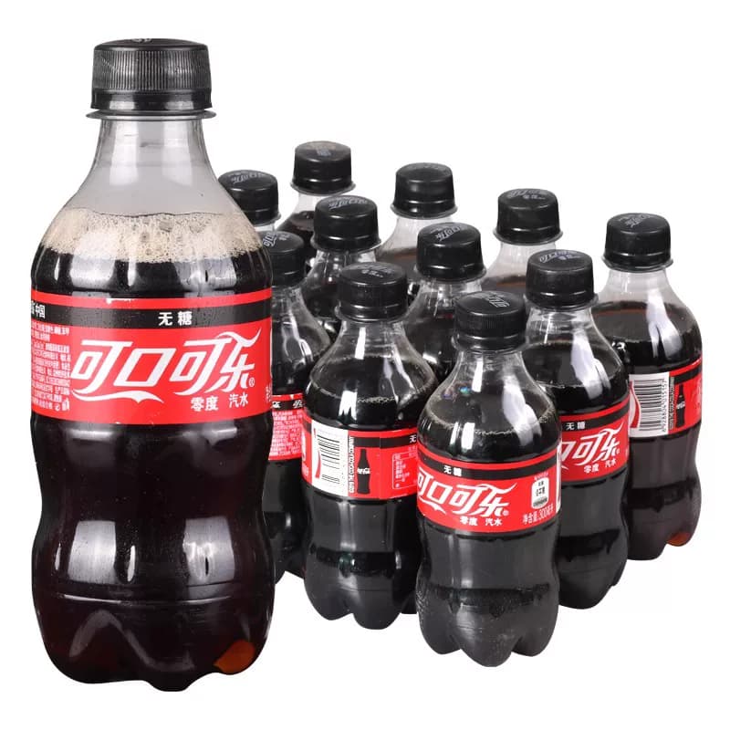 零度无糖可口可乐汽水碳酸饮料300ml*12瓶/24瓶