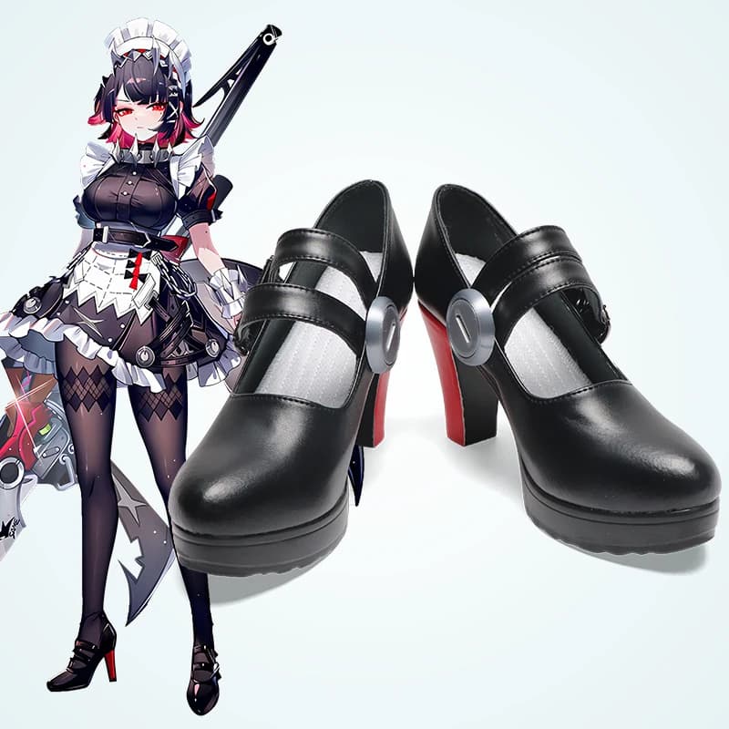 绝区零鲨鱼娘艾莲乔cosplay鞋维多利亚家政女仆丽娜cos鞋定做高跟