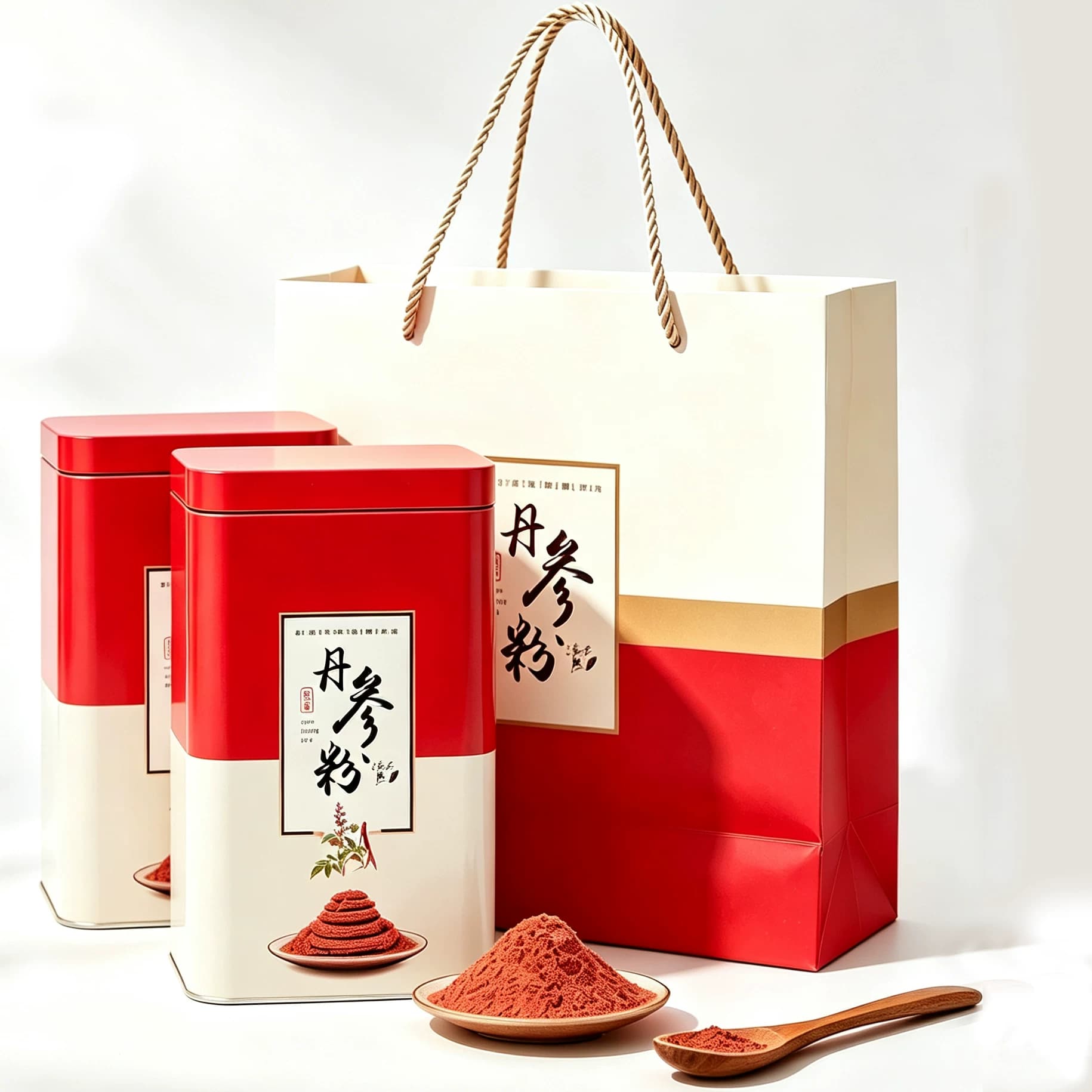 丹参粉正品中药材粉质细腻易冲调养生茶泡水喝双罐装500g高端送礼