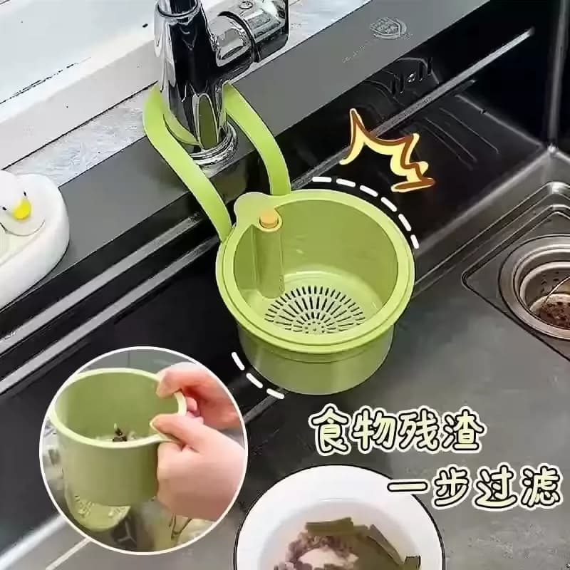 厨房可挂式水槽沥水篮家用水槽分离食物残渣过滤篮水果清洗滤水篮