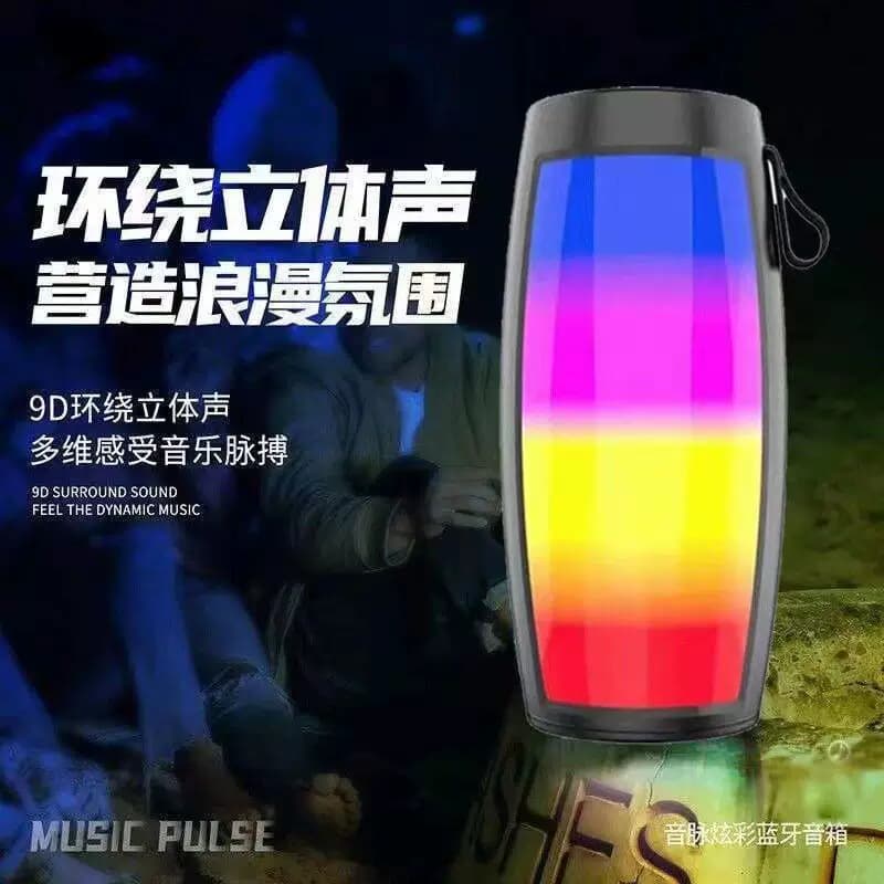 七彩无线蓝牙小音箱家用桌面低音炮小钢炮音箱户外手提便携式音响