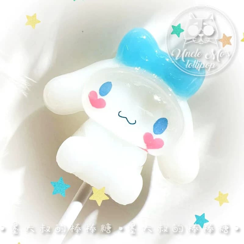 立体大耳狗玉桂狗棒棒糖可定制创意网红彩虹儿童糖果送礼物开模