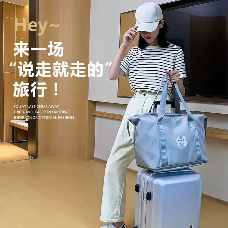 潮流旅行包新品大容量干湿分离健身包清新瑜伽包