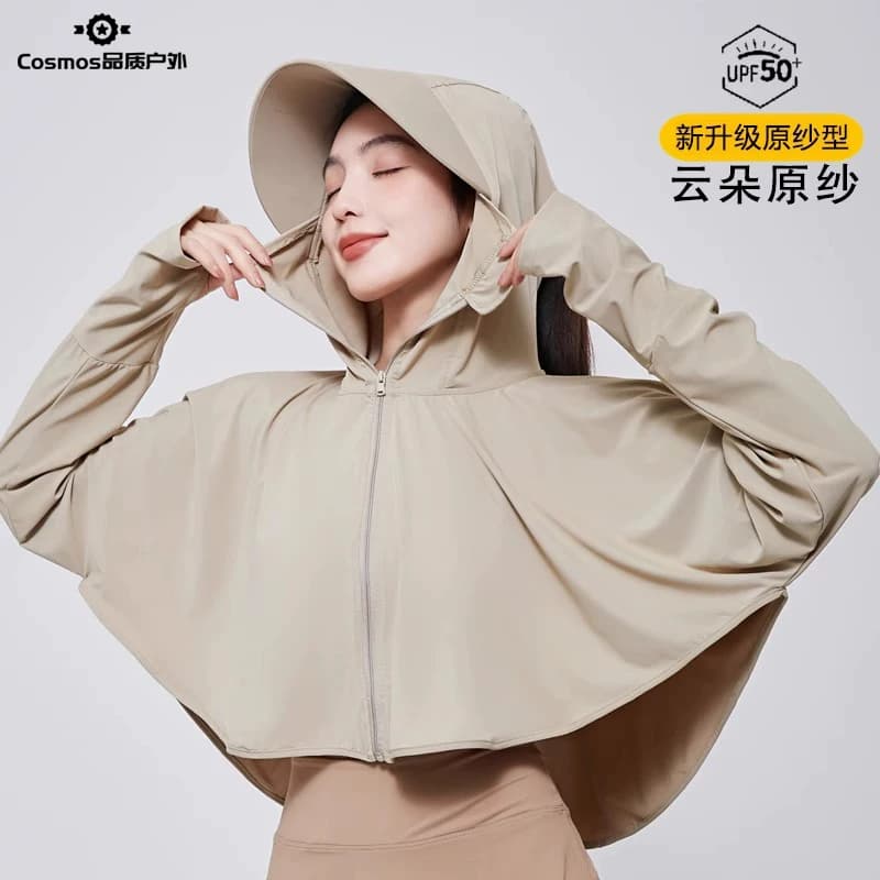 德国防晒衣女款2026新款夏季防紫外线冰丝防晒服罩衫户外骑行薄款