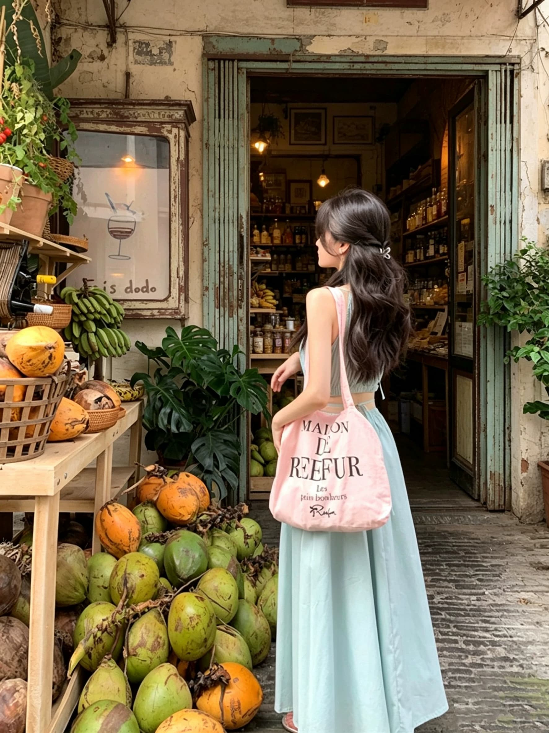 法式复古一片式挂脖连衣裙女2026夏季新款显瘦白月光露背蓝色裙子