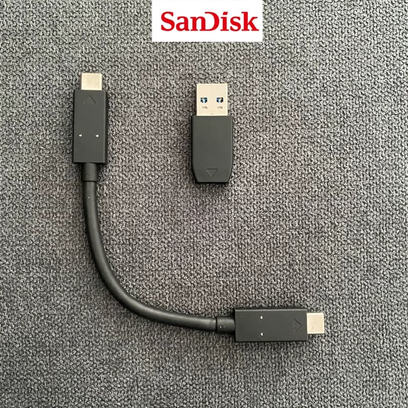 闪迪移动固态硬盘SSD原装E60数据线E61专用兼移动固态Typec口线