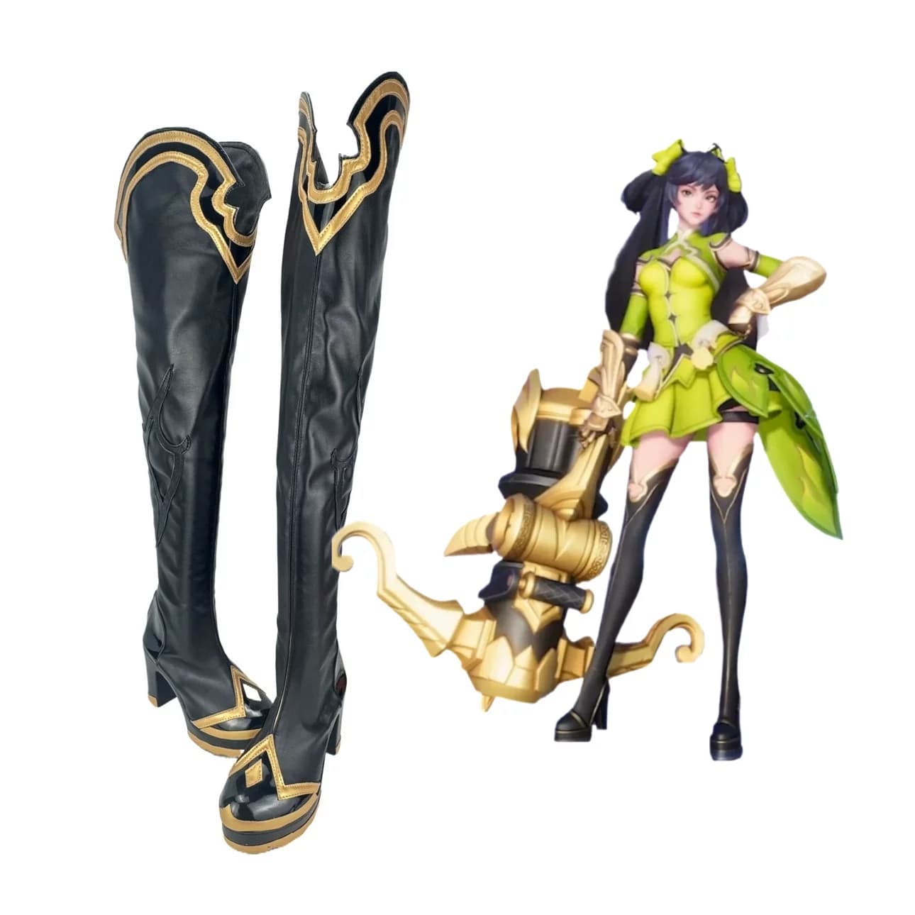 281王者荣耀千金重弩孙尚香cos鞋子定制动漫cosplay靴子来图定做