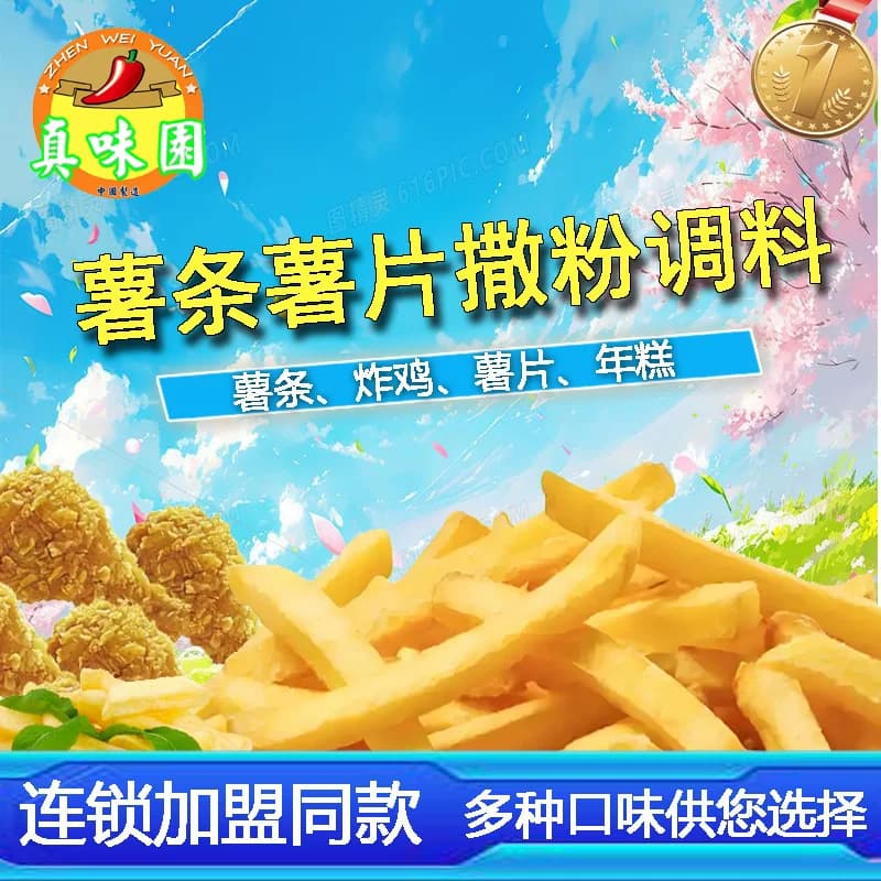 [真味园]薯条盐 炸蘑菇炸鸡调味盐调料 鸡柳鸡排撒粉炸薯条外撒粉