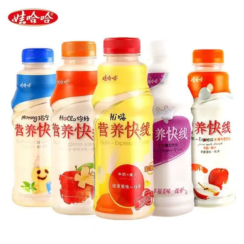 娃哈哈营养快线原味500g*15瓶酸奶饮料红枣口味儿童早餐奶草莓味