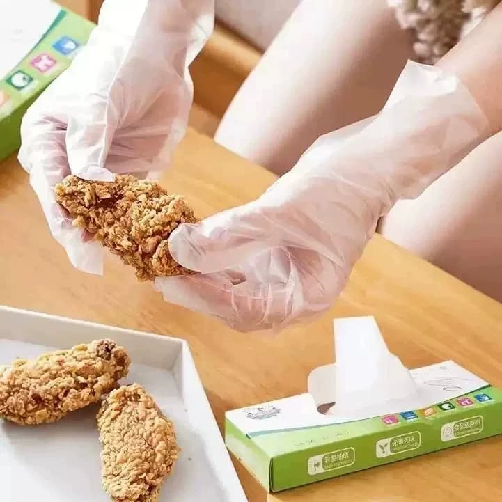 A【抽取式】TPE食品级一次性厚款防污耐用手套AA