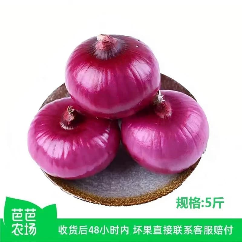 【芭芭农场兑换专享】紫皮洋葱5斤装 单果150g+