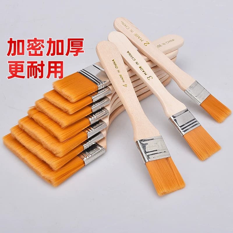 尼龙毛刷板刷油画刷画笔清洁小刷子工业用排刷胶水油漆刷烧烤刷