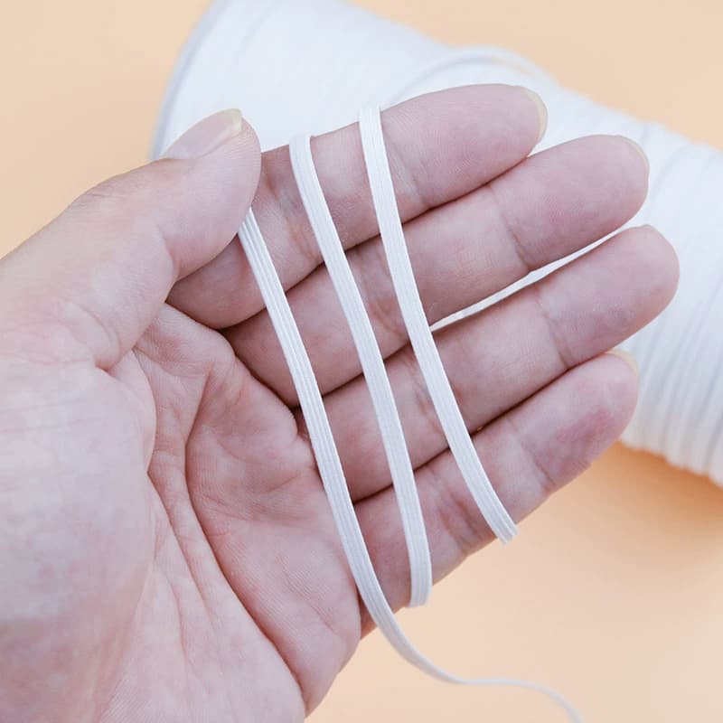 婴儿细扁窄松紧带高弹力耐用裤腰裤脚收口橡皮筋松紧绳袖口双层