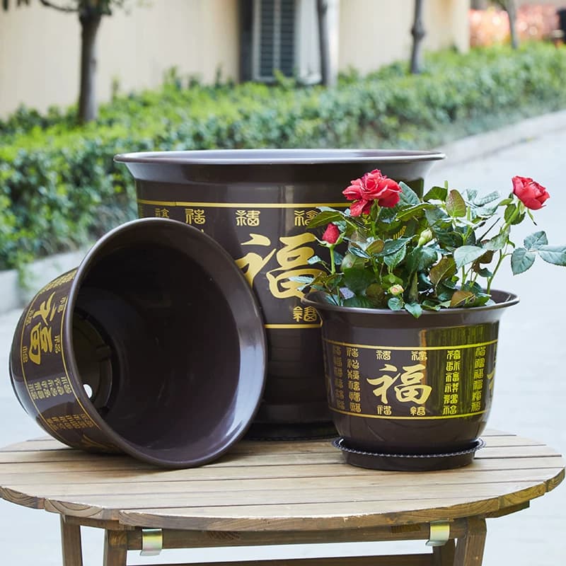 塑料花盆厂家直销专用盆栽仿陶瓷树脂大号包邮特价清仓耐用室内