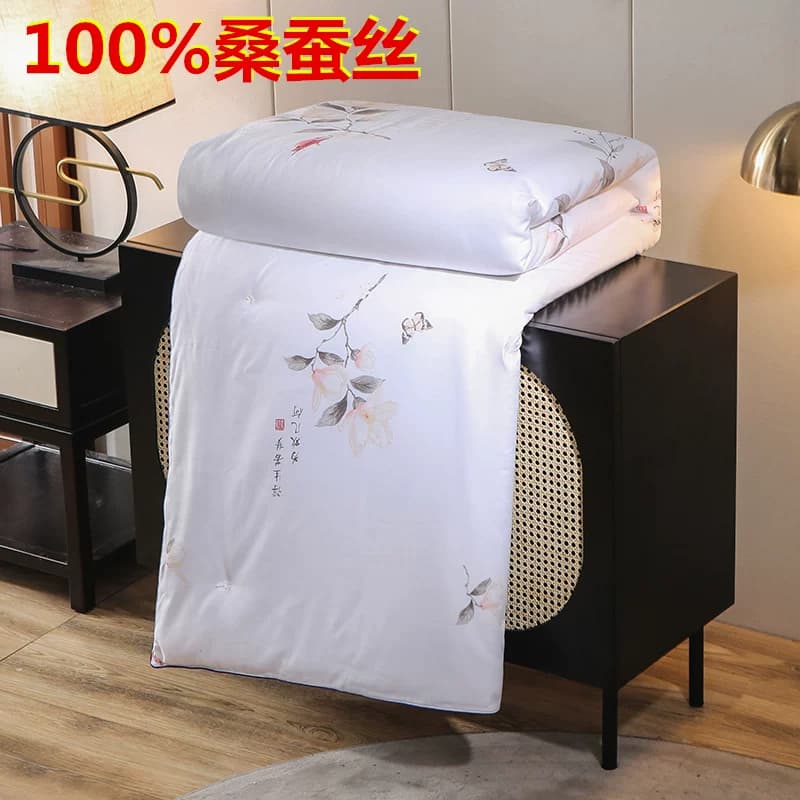 16品牌旗舰店正品蚕丝被100%桑蚕丝春秋被子被芯冬被子母被纯手工