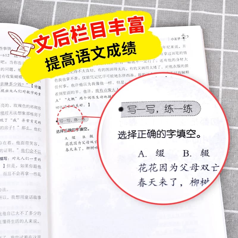 【当当网】 小王子 正版无障碍阅读名师讲解版+小考真题+名著导读小学生语文阅读课外书籍三四五六年级必读世界经典文学童话故事书 - 缩略图4
