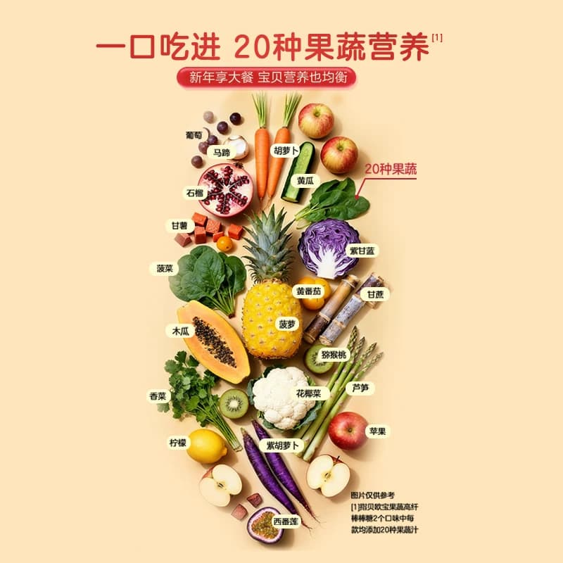 biobor贝欧宝果蔬营养软糖儿童qq糖喜糖礼物年货送礼糖果休闲零食 - 缩略图3