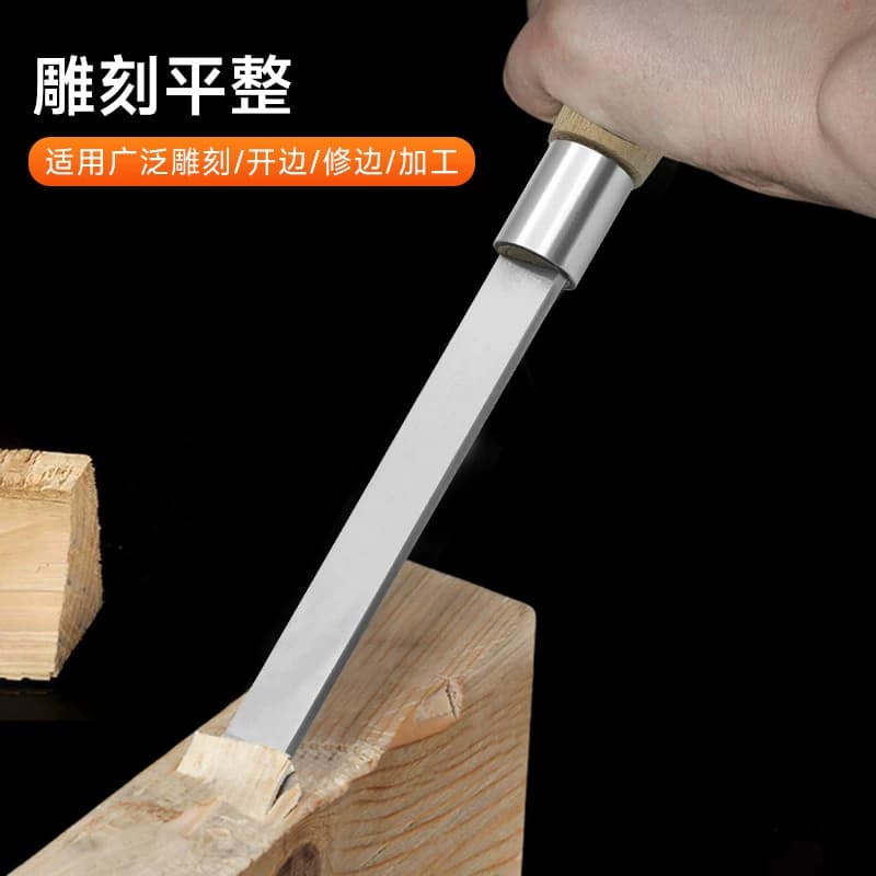 众匠木工白钢凿子长柄高硬度耐用开锁地板不锈钢手持扁平专用工具 - 缩略图2