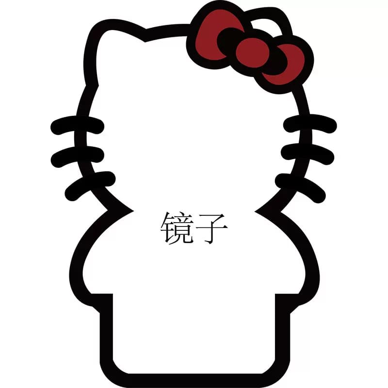 HelloKitty网红打卡镜子贴主题拼豆店墙面装饰修蛋糕甜品氛围布置 - 缩略图5