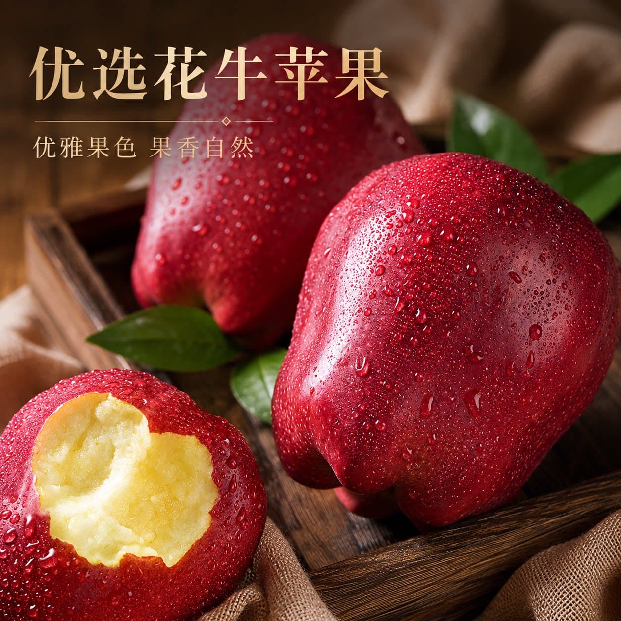 甘肃天水花牛苹果新鲜水果当季正宗平果红蛇粉面丑果孕妇整箱包邮 - 缩略图5