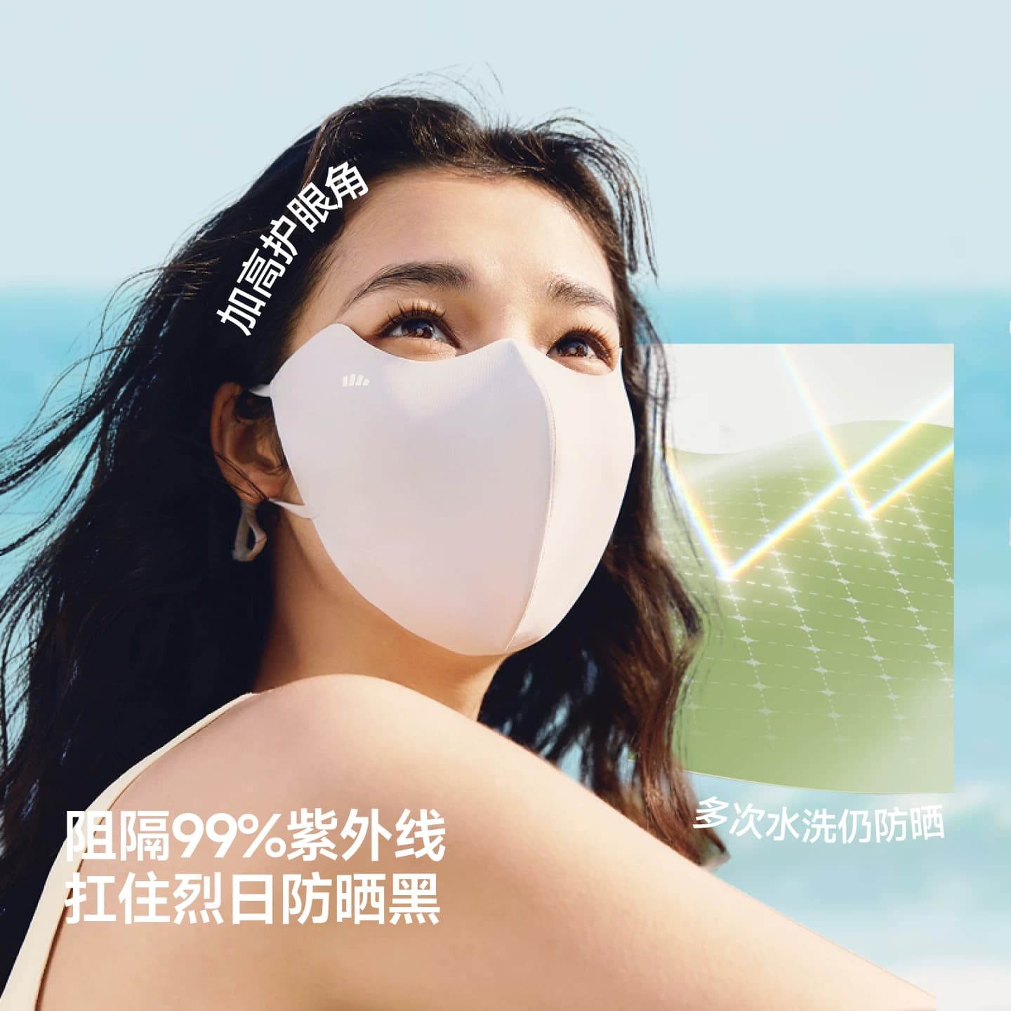 蕉下轻凉夏日防晒口罩女新款高颜值防紫外线透气面纱冰丝遮阳面罩 - 缩略图2