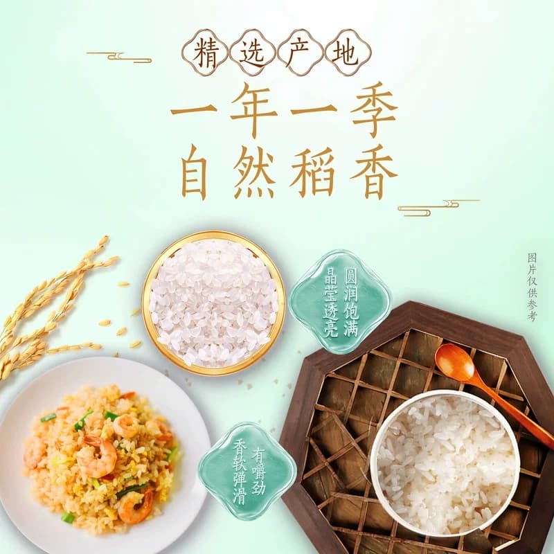 金龙鱼乳玉皇妃米灵芝香稻米5kg留胚率35%一年一季东北大米10斤装 - 缩略图2