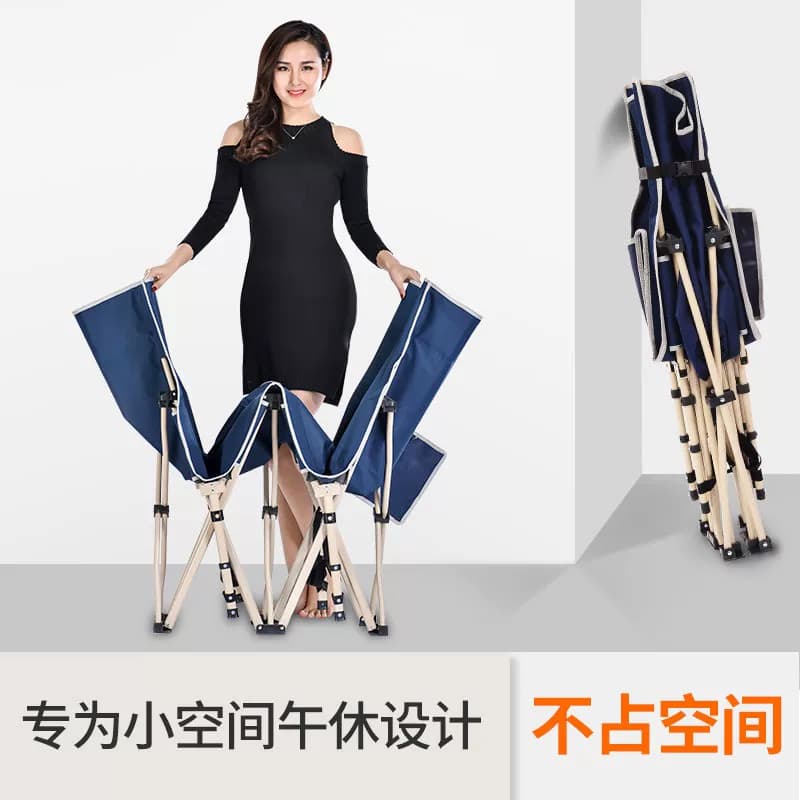 灵鹰折叠床单人午睡办公室午休躺椅家用成人简易便携行军床多功能 - 缩略图4