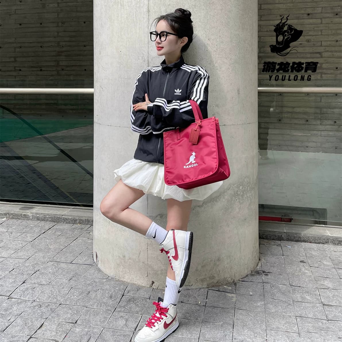 阿迪达斯Adidas 三叶草王鹤棣同款三条纹立领运动夹克外套 KB2466 - 缩略图3