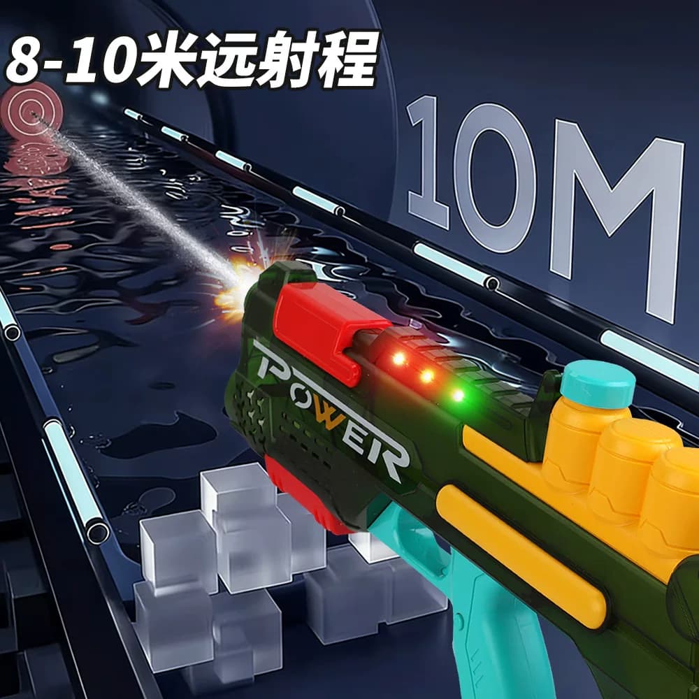新款水枪泡泡机二合一儿童手持全自动灯光电动连发泡泡水枪玩具 - 缩略图4