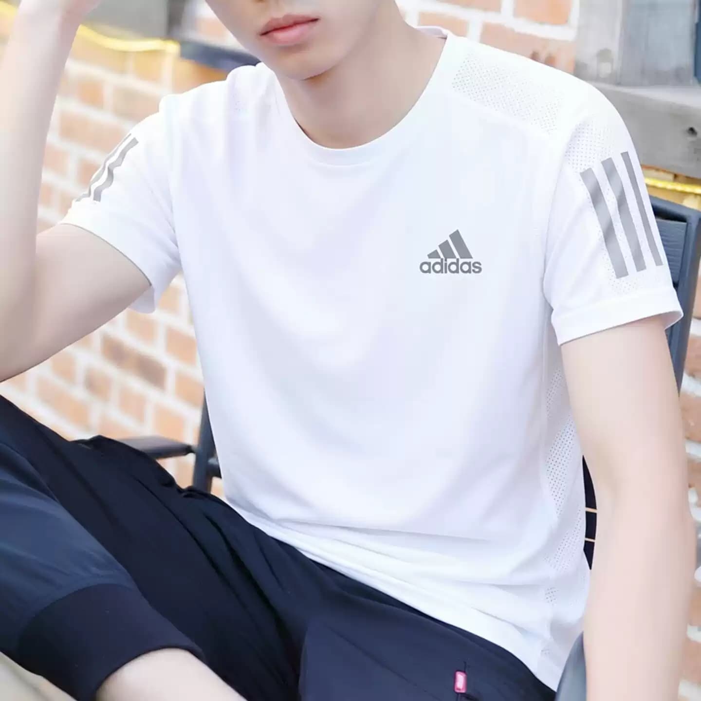 Adidas阿迪达斯官方男士运动短袖T恤夏季透气速干KU3930 IK7436 - 缩略图3