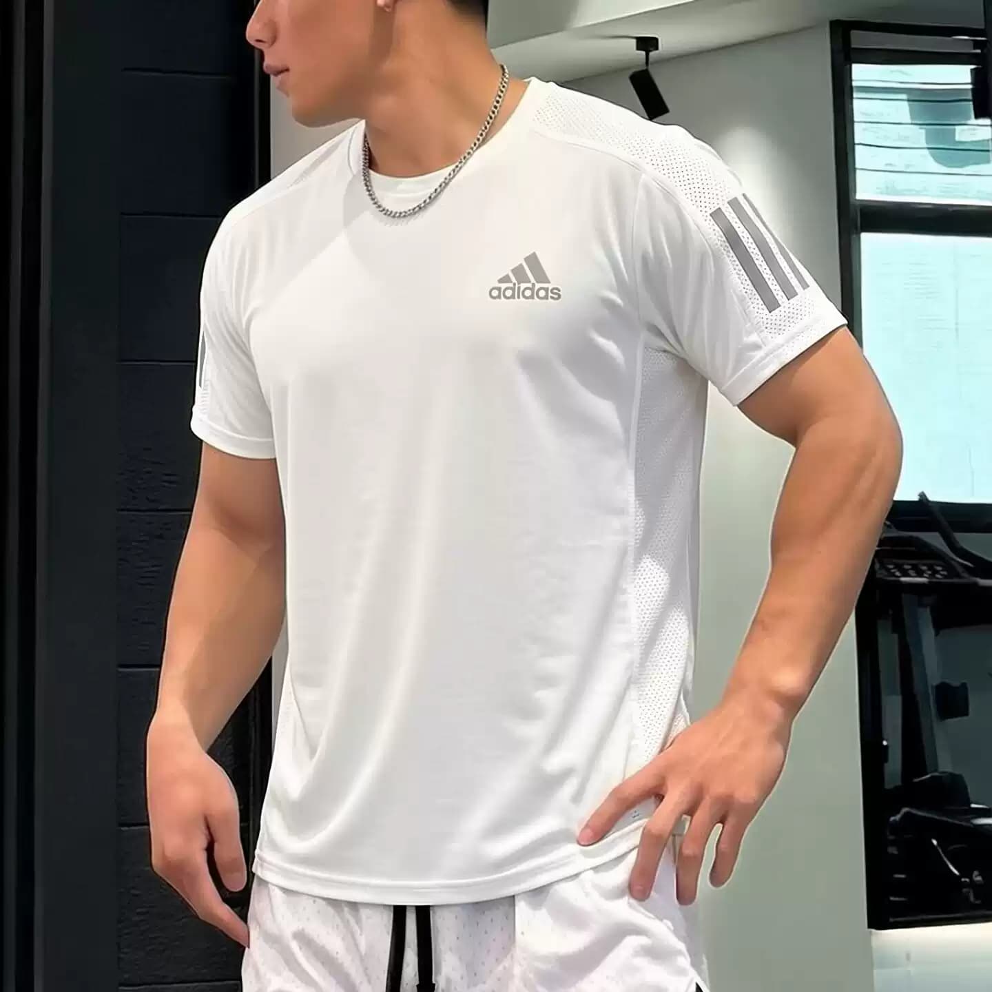 Adidas阿迪达斯官方男士运动短袖T恤夏季透气速干KU3930 IK7436 - 缩略图4