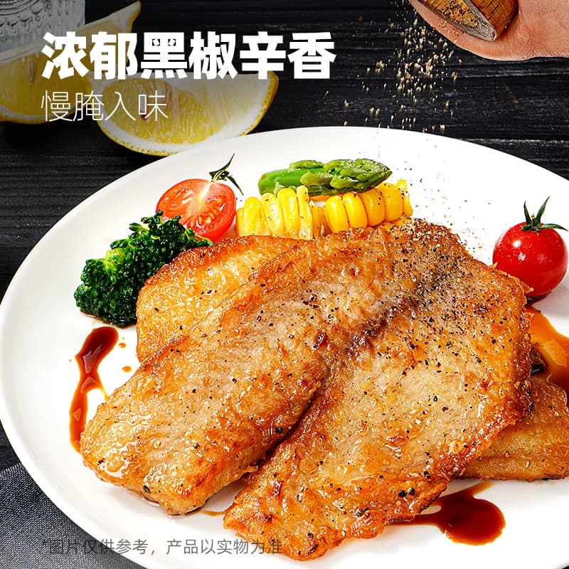 大希地鱼排80g儿童早餐半成品黑椒味低脂高蛋白去刺罗非鱼片非鲷 - 缩略图5