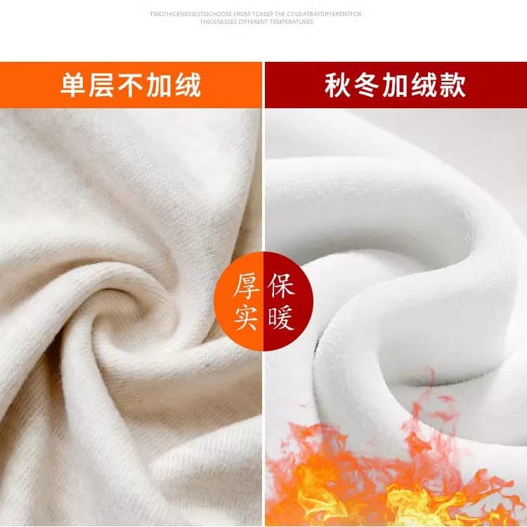 唐狮DESSO秋冬新款糯米裤高腰垂感宽松加绒直筒阔腿裤 - 缩略图4