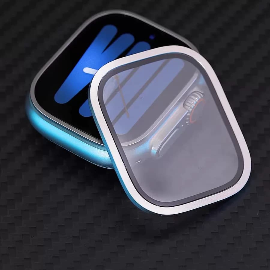 星图适ultra49mm钛合金边框applewatch11铝金属壳苹果不顶膜天线钢化膜一体iwatch1235789se不锈钢保护套隐形 - 缩略图4