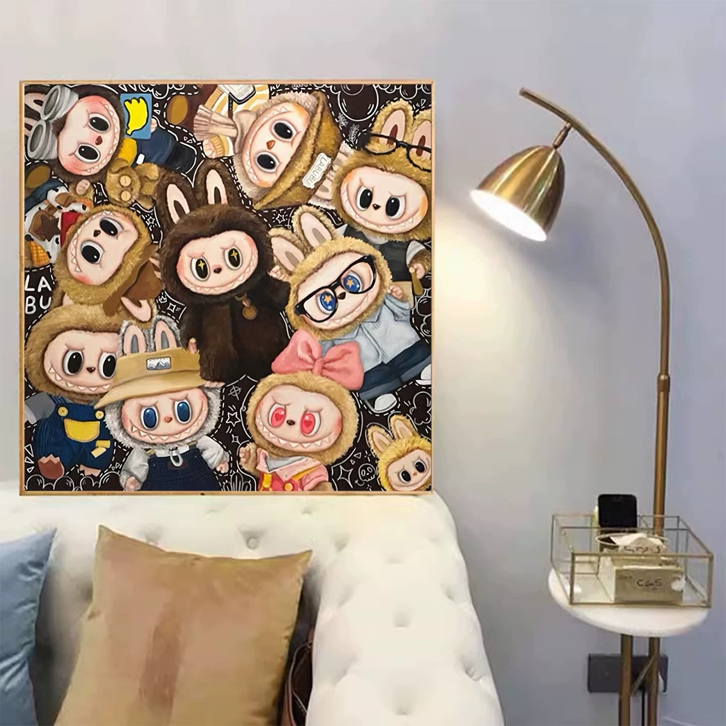 diy拉布布钻石贴画新款儿童手工点粘钻画卡通动漫印花满绣十字绣 - 缩略图3