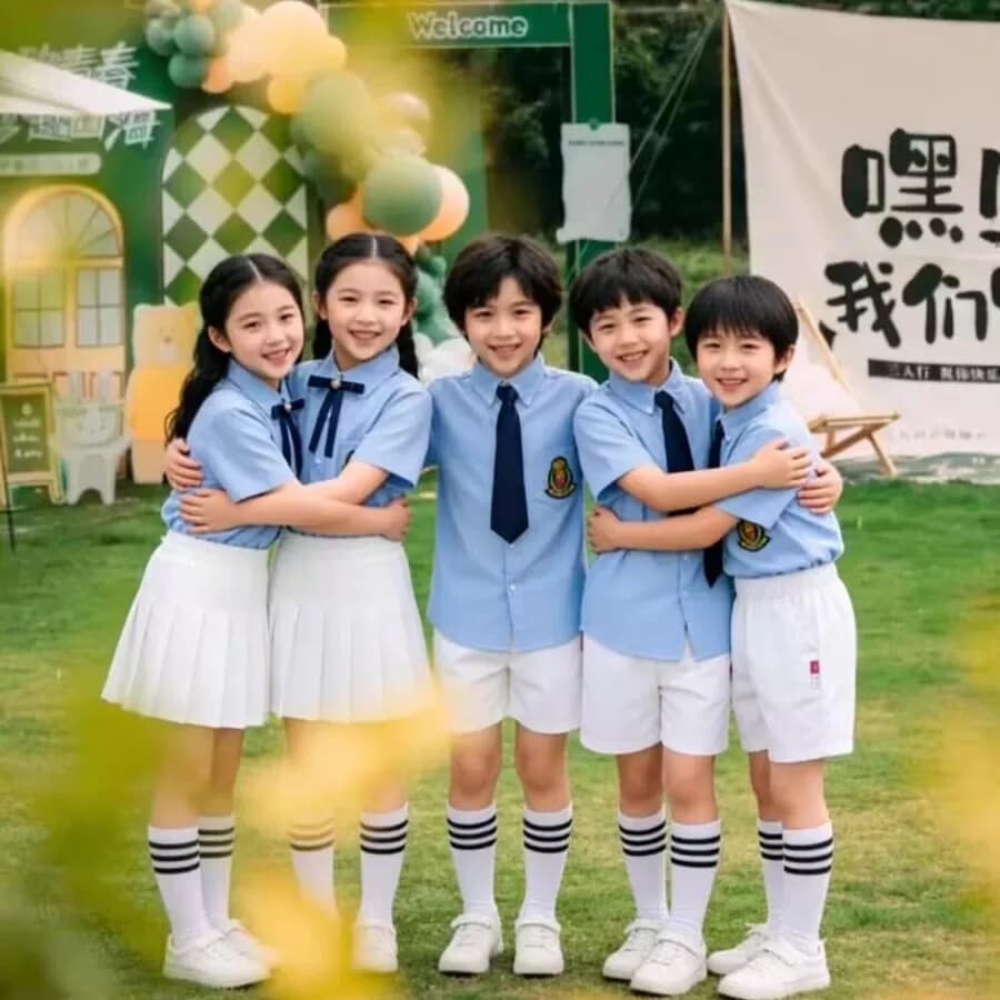 小学生班服夏装运动会幼儿园园服六一儿童合唱演出服大班毕业照服 - 缩略图5