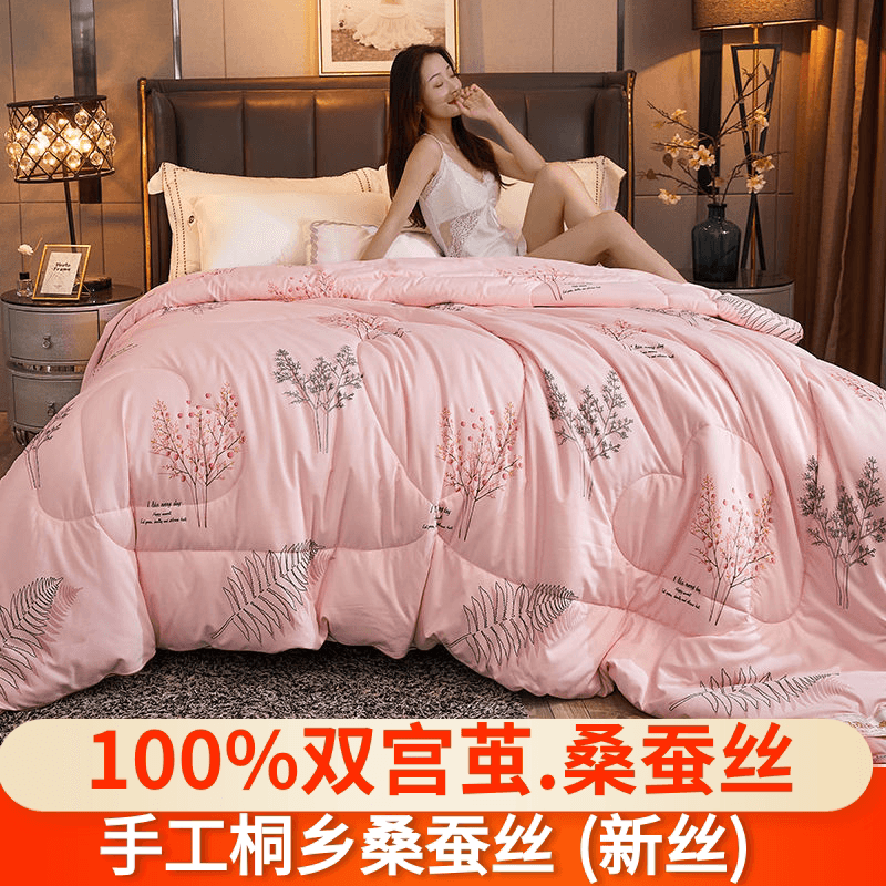 正品蚕丝被桑蚕丝全棉加厚冬被保暖被子单人宿舍双人被芯10 - 缩略图2