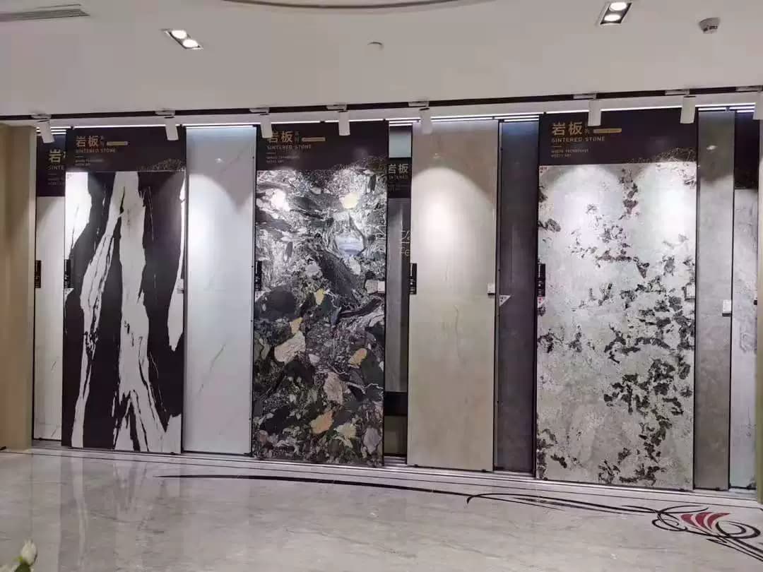 瓷砖岩板推拉展示架木地板陶瓷石材大板可调节宽度多功能立式展柜 - 缩略图3