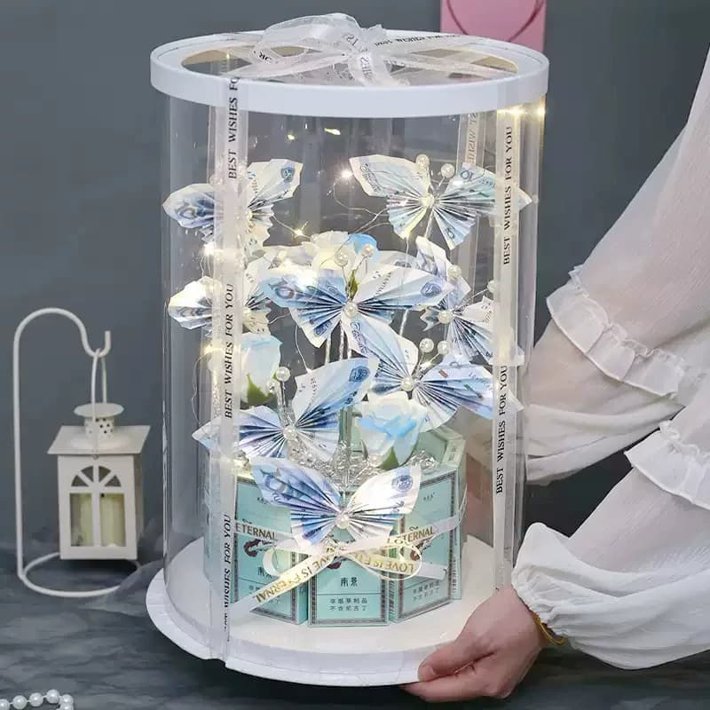 香烟有钱花花束蛋糕礼盒装DIY材料包 情人节送老公生日礼物520 - 缩略图2