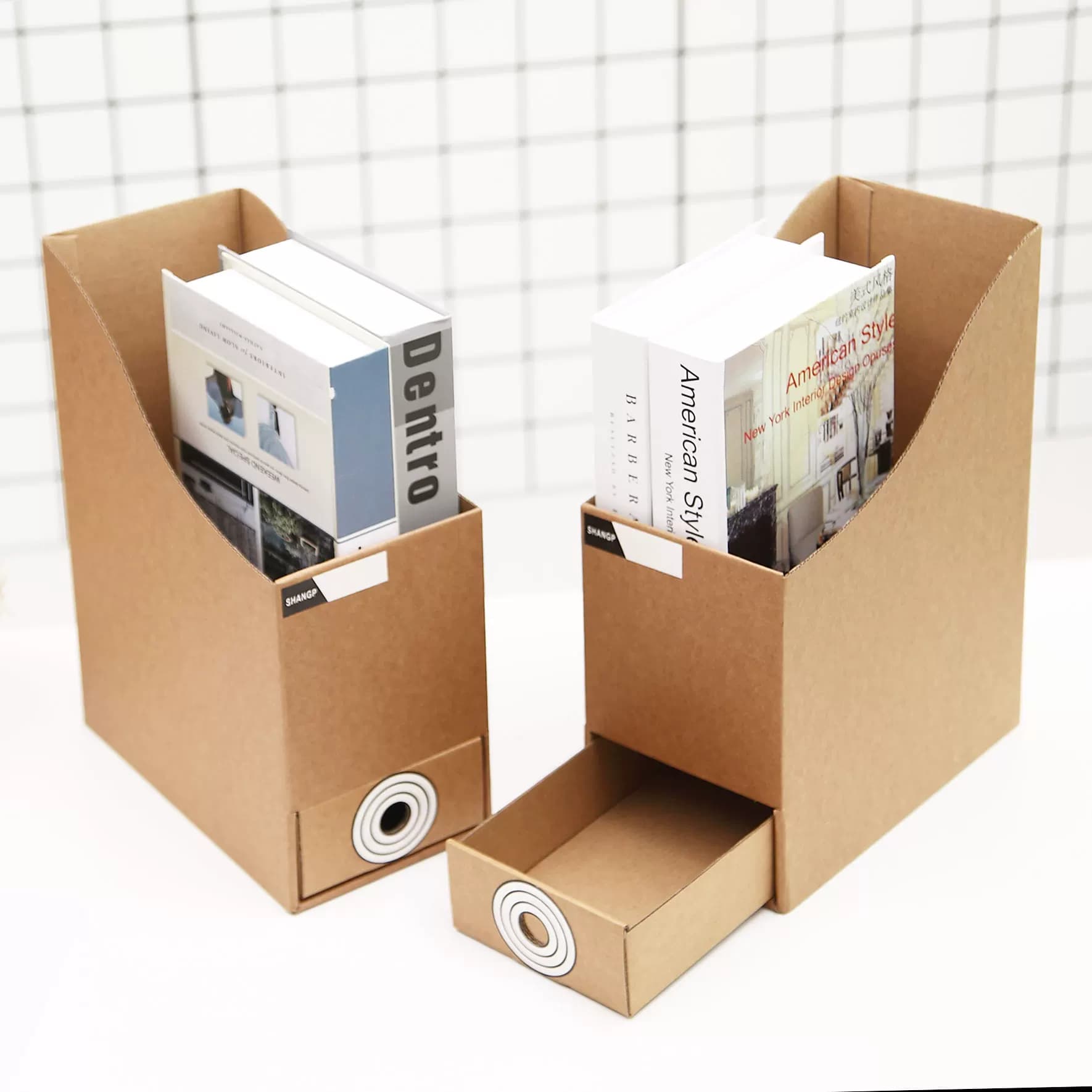 办公用品 纸质文件框抽屉文件架a4资料架文件栏收纳整理桌面收纳 - 缩略图3