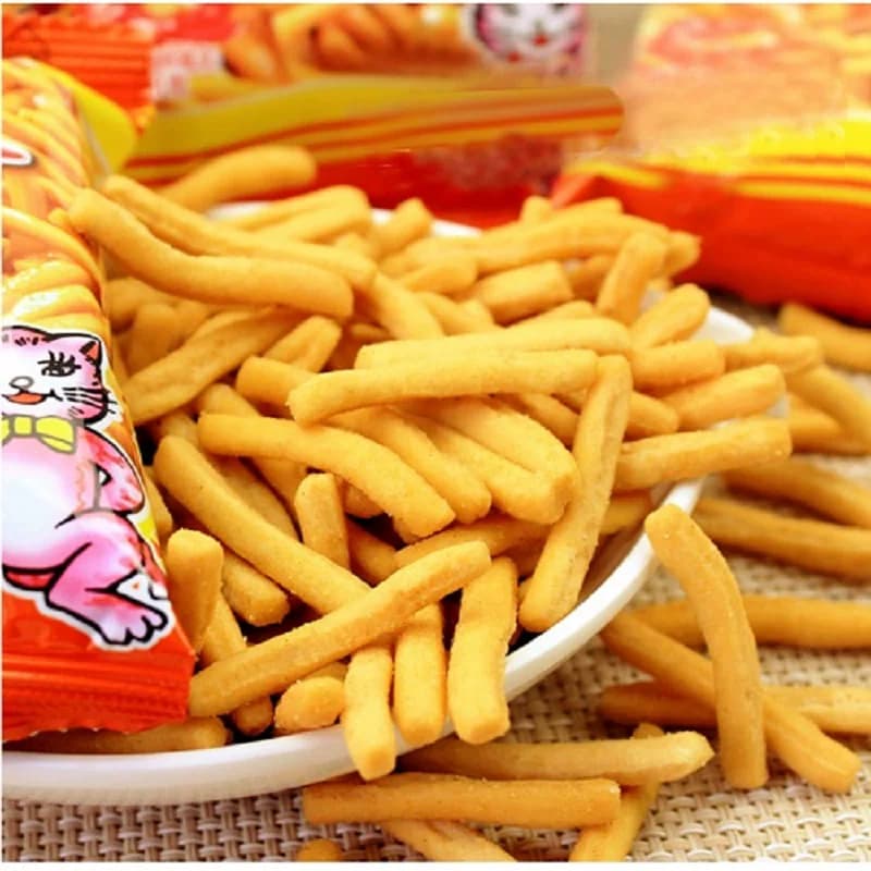 爱尚咪咪虾条虾味薯条蟹味粒小包装吃货小零食小吃休闲食品大礼包 - 缩略图4