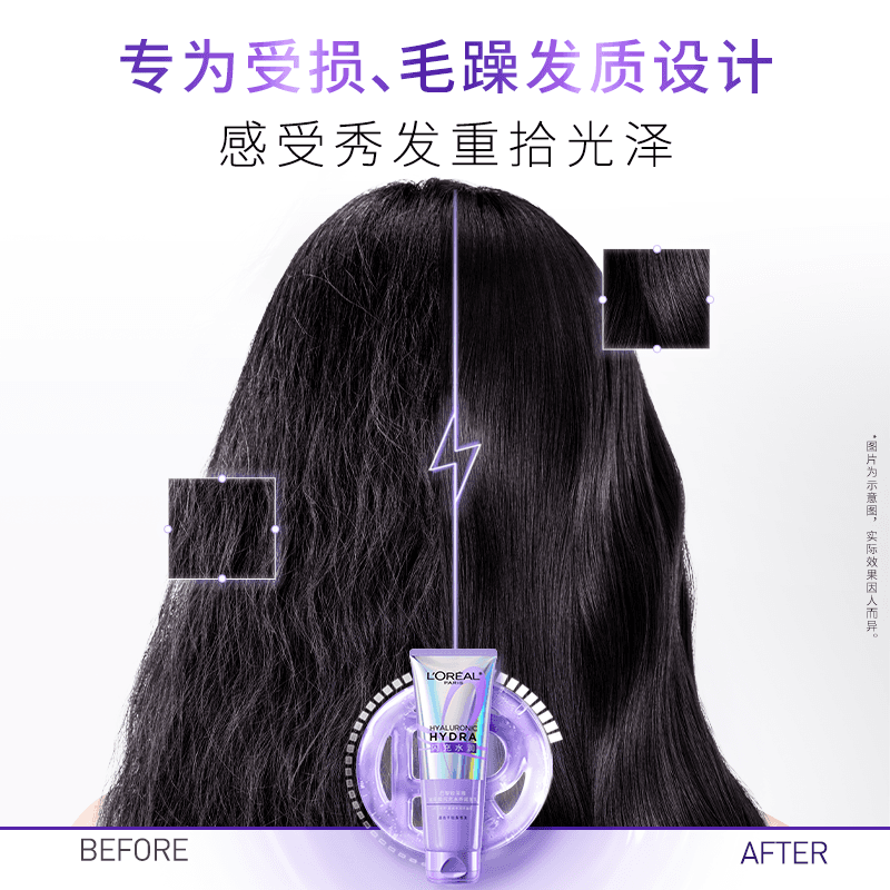 【李佳琦直播间618付定金】欧莱雅闪充粉晶晶精油护发素* - 缩略图2