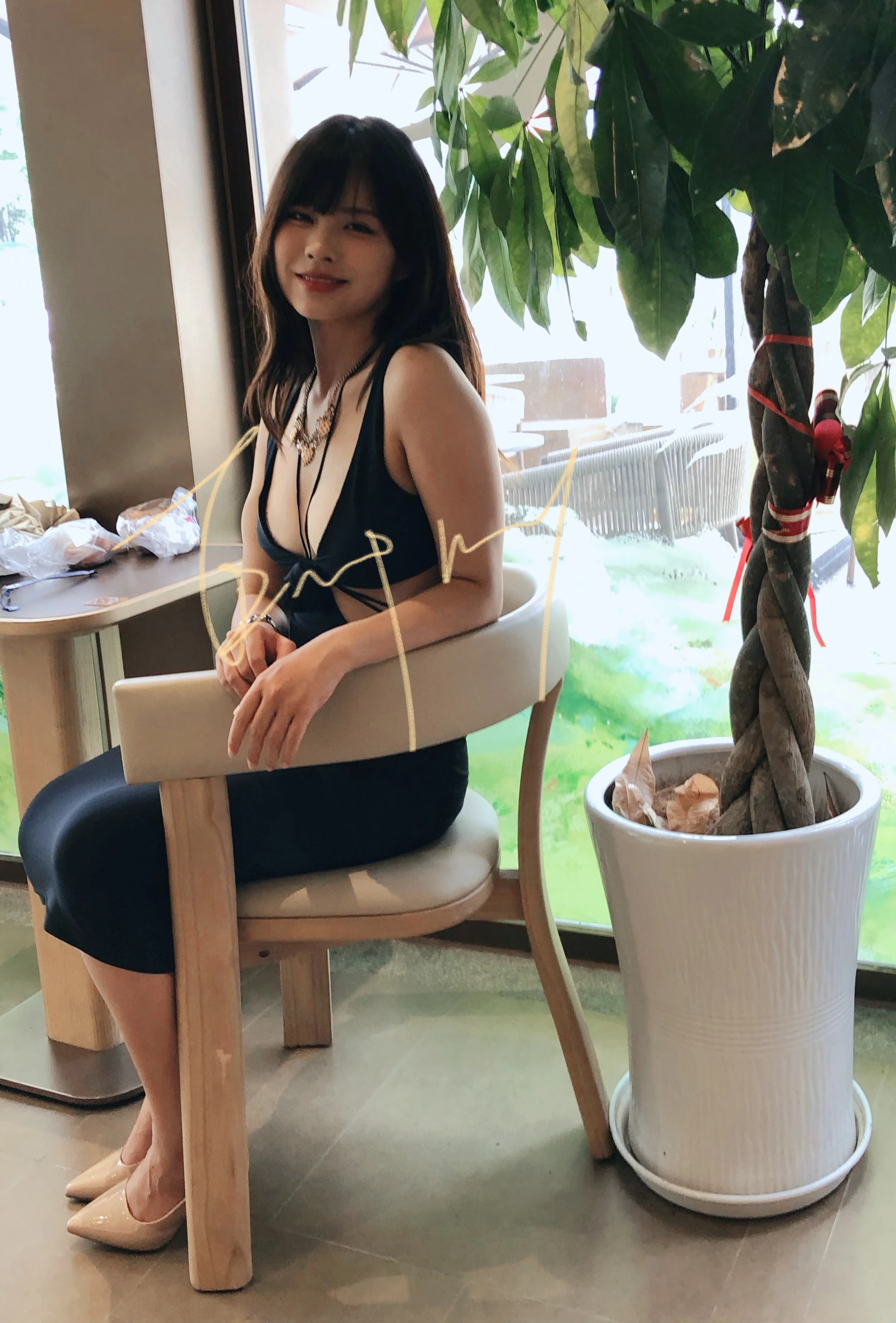 夏季挂脖露腰露背性感包臀绑带绷带约会走秀宴会礼服紧身连衣裙 - 缩略图3