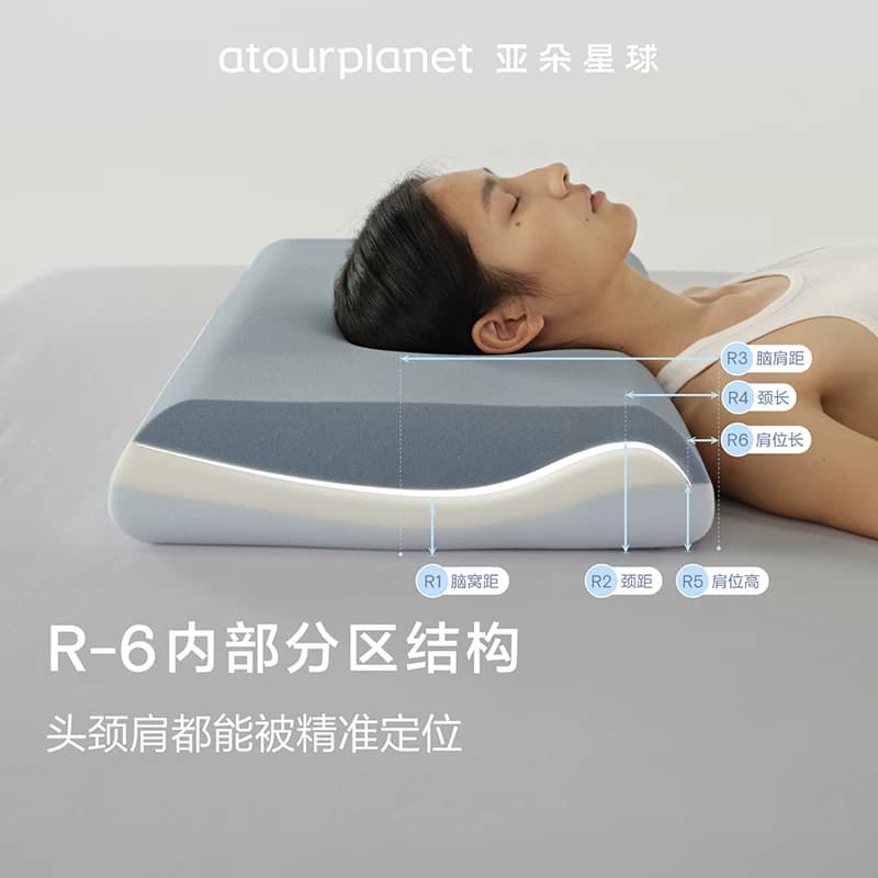 亚朵星球深睡枕Pro3枕头护颈椎助睡眠侧睡记忆棉枕芯枕头套送礼物 - 缩略图4